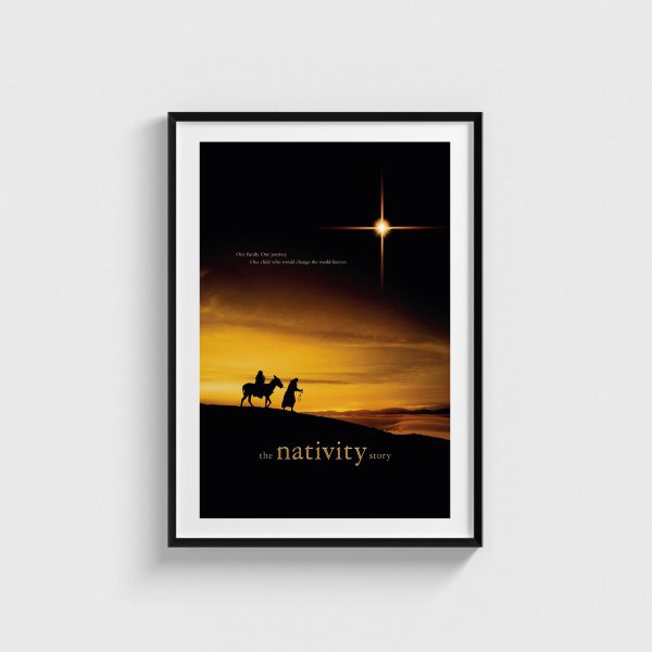 The Nativity Story film posteri, siyah çerçeveli tablo