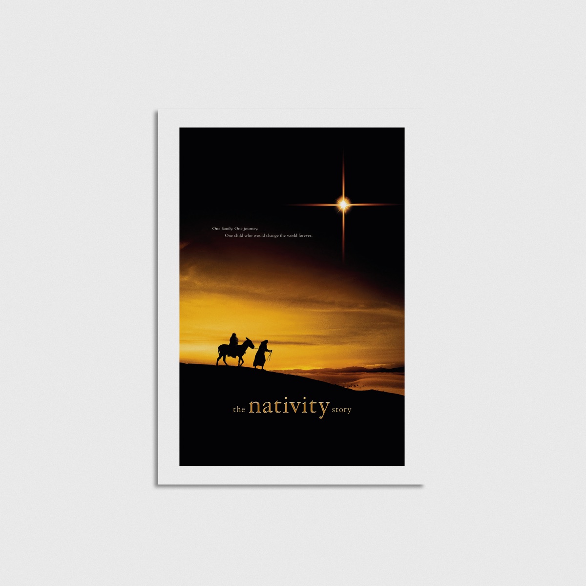 The Nativity Story film posteri, çerçevesiz poster