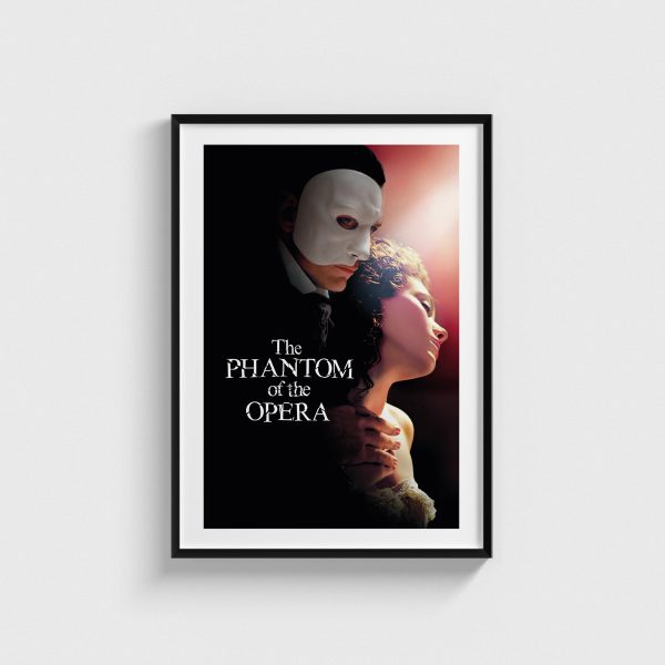 The Phantom of the Opera film posteri, siyah çerçeveli tablo