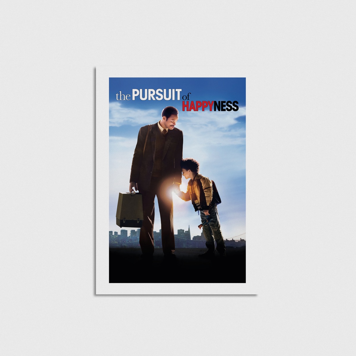 The Pursuit of Happyness film posteri, çerçevesiz poster