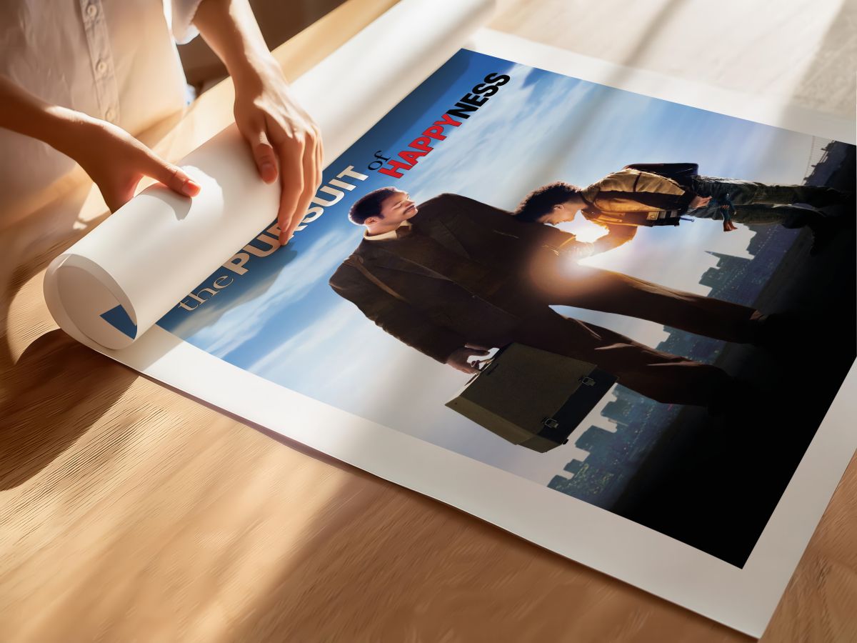 The Pursuit of Happyness (2006) Film Posteri, rulo yapılmış çerçevesiz poster