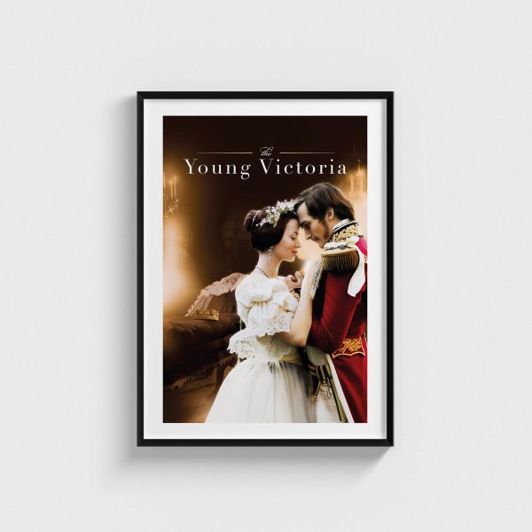 The Young Victoria film posteri, siyah çerçeveli tablo