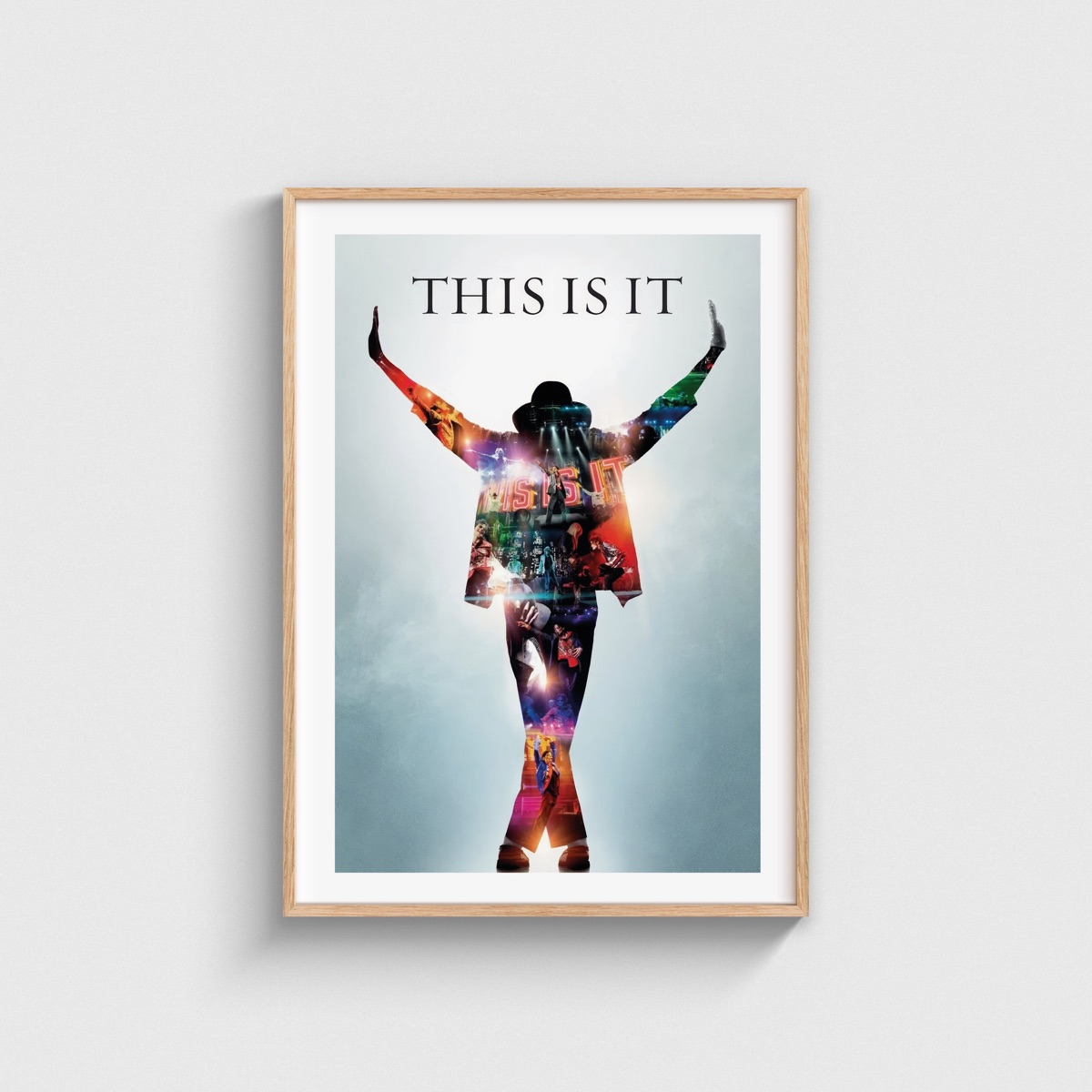 This Is It film posteri, ahşap çerçeveli tablo