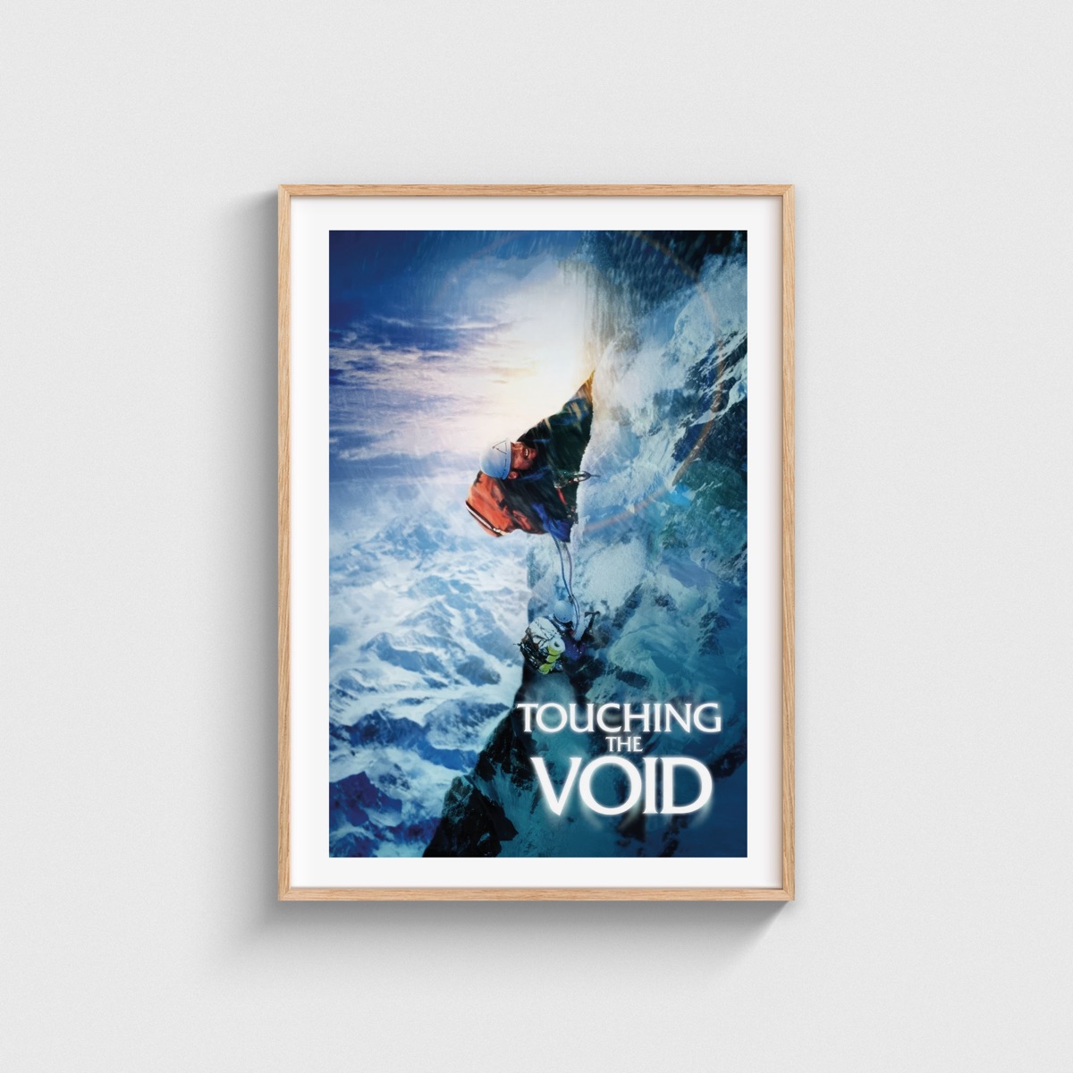 Touching the Void film posteri, ahşap çerçeveli tablo