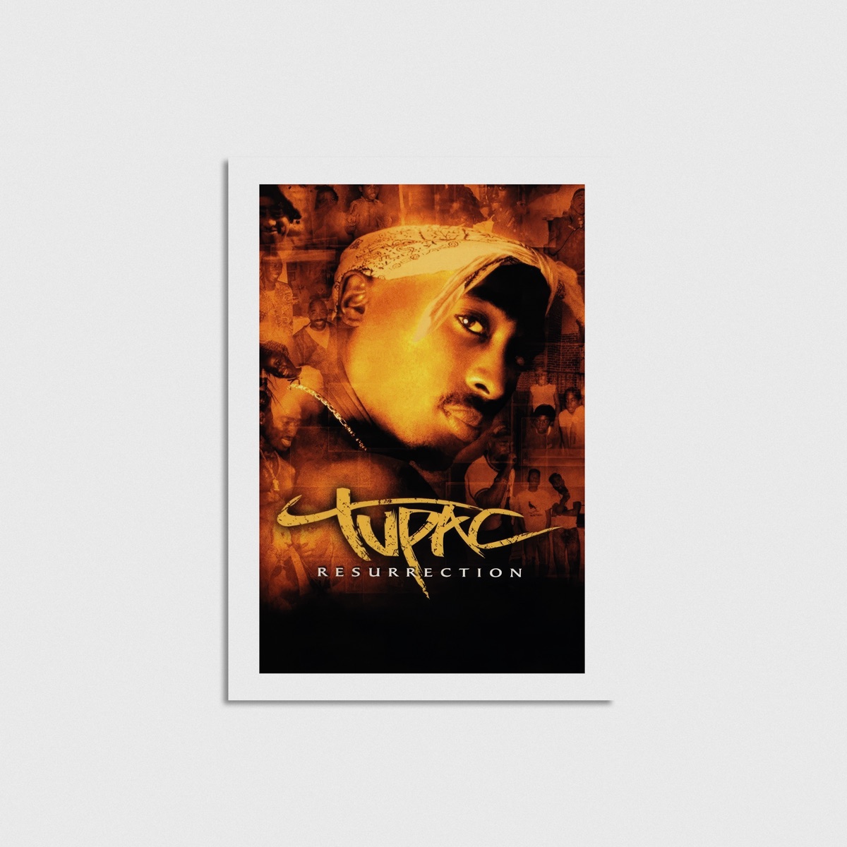 Tupac Resurrection film posteri, çerçevesiz poster