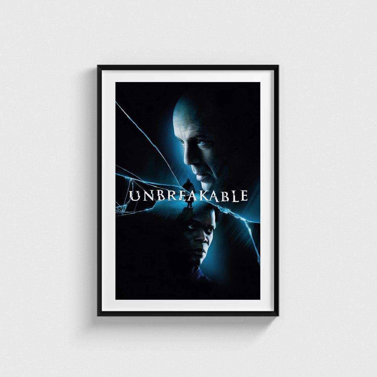 Unbreakable film posteri, siyah çerçeveli tablo