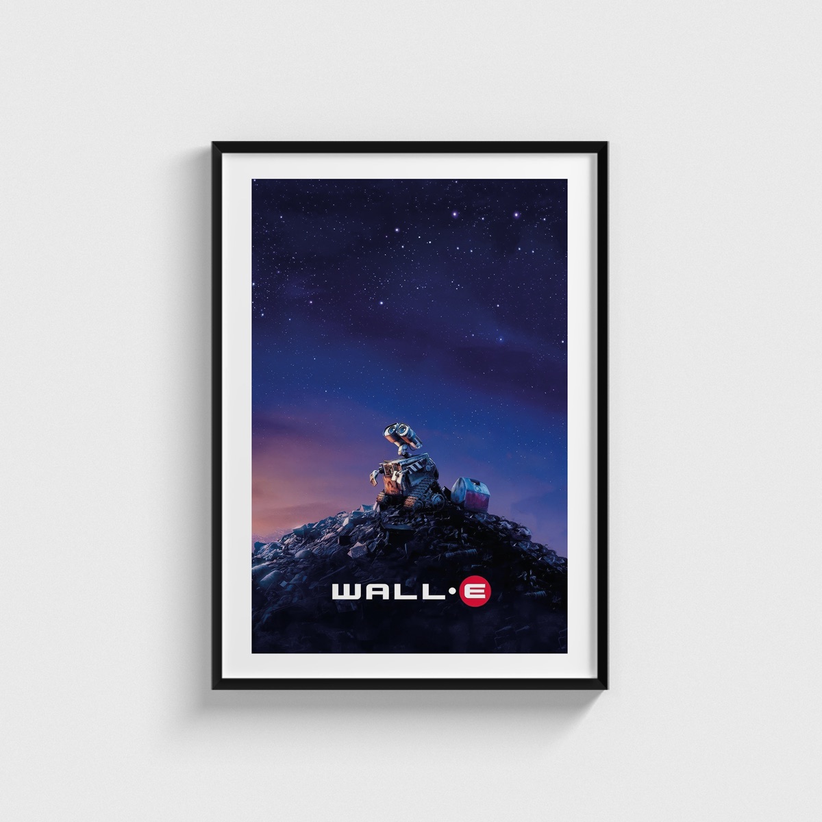 WALL·E film posteri, siyah çerçeveli tablo