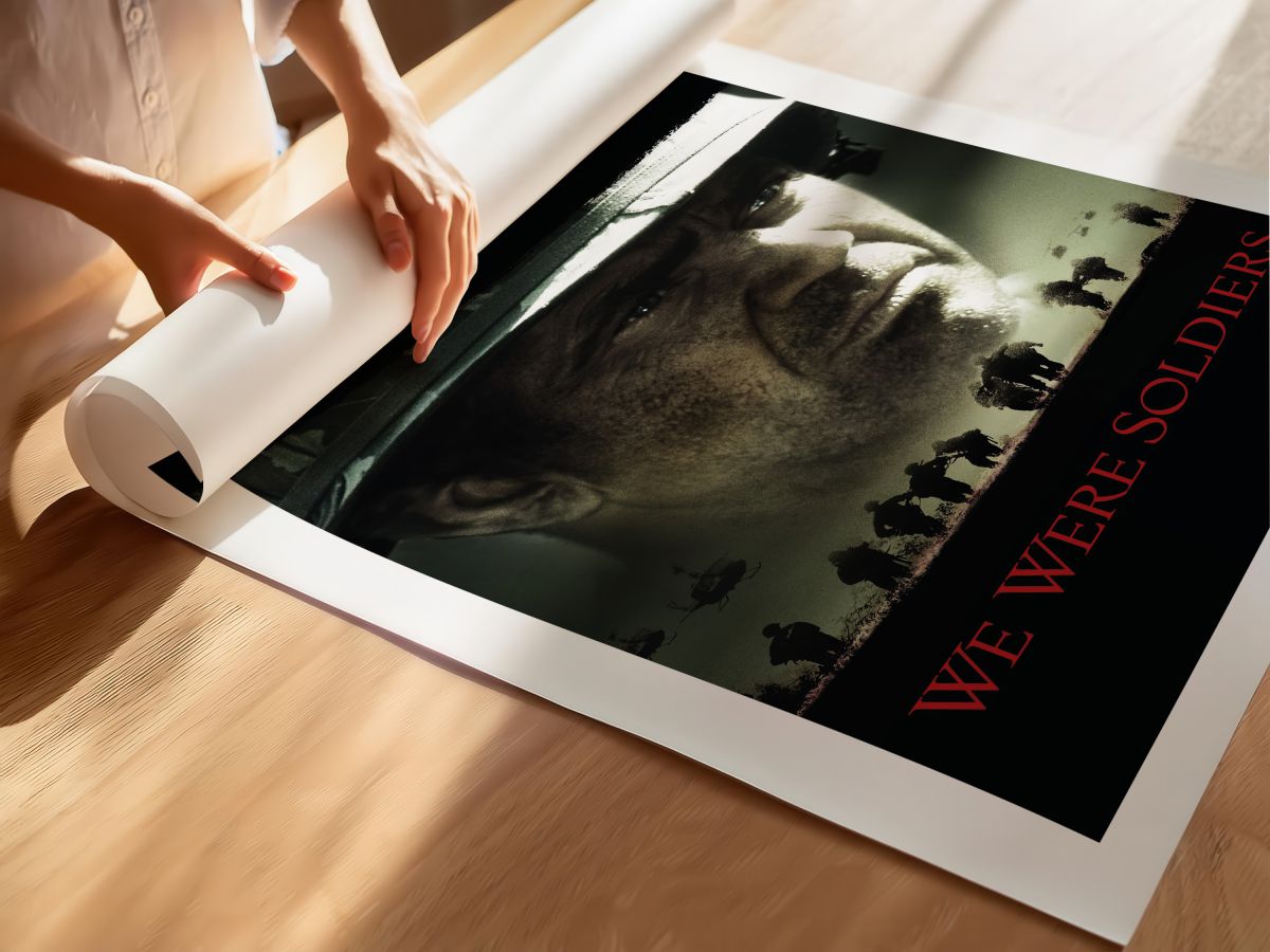We Were Soldiers (2002) Film Posteri, rulo yapılmış çerçevesiz poster