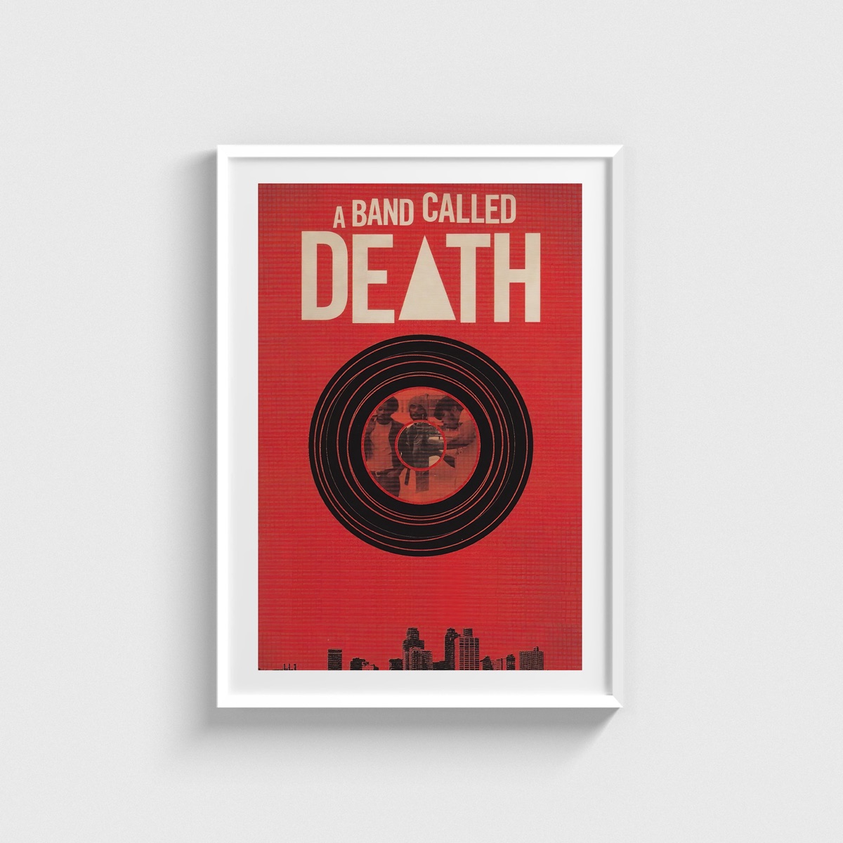 A Band Called Death film posteri, beyaz çerçeveli tablo