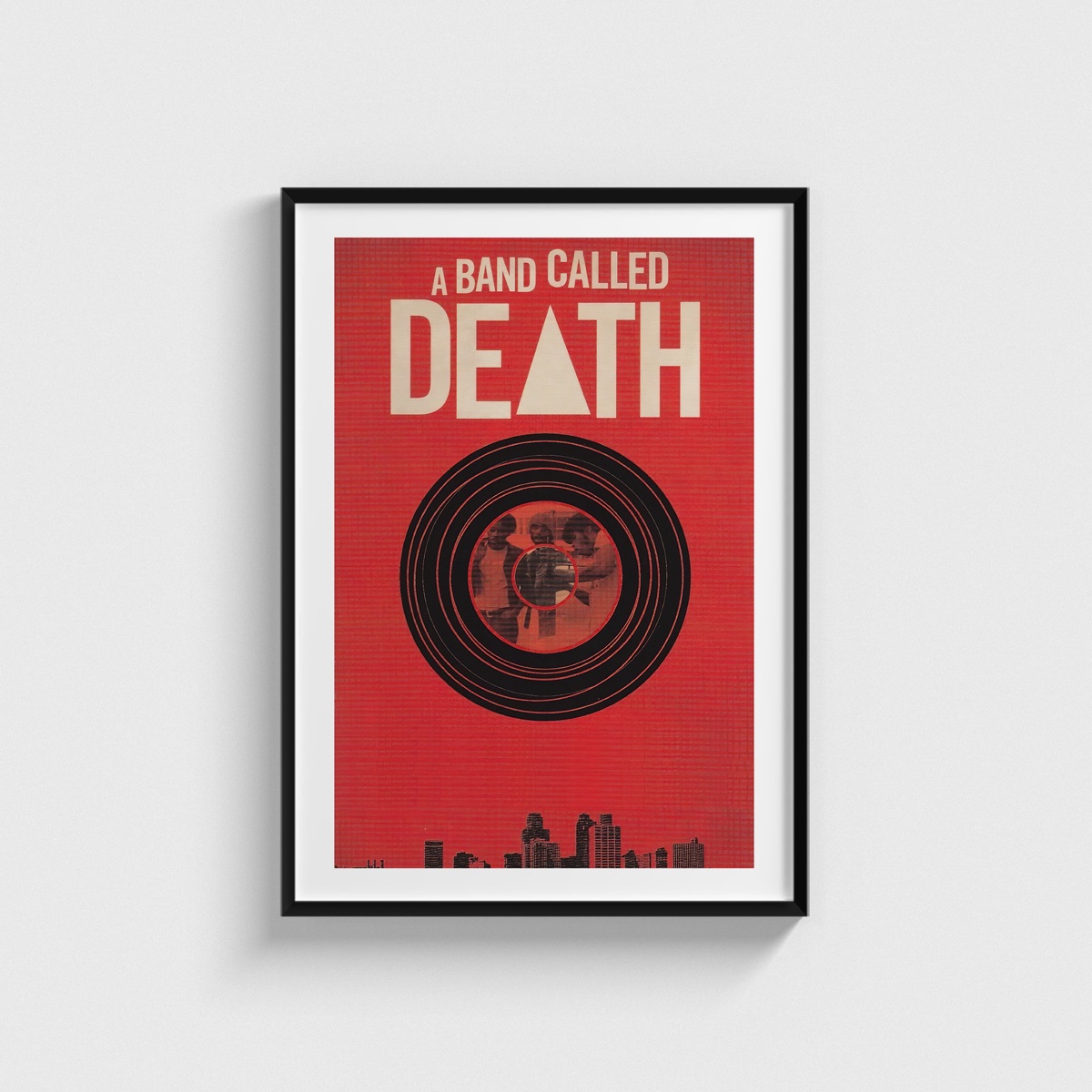 A Band Called Death film posteri, siyah çerçeveli tablo