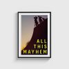 All This Mayhem film posteri, siyah çerçeveli tablo