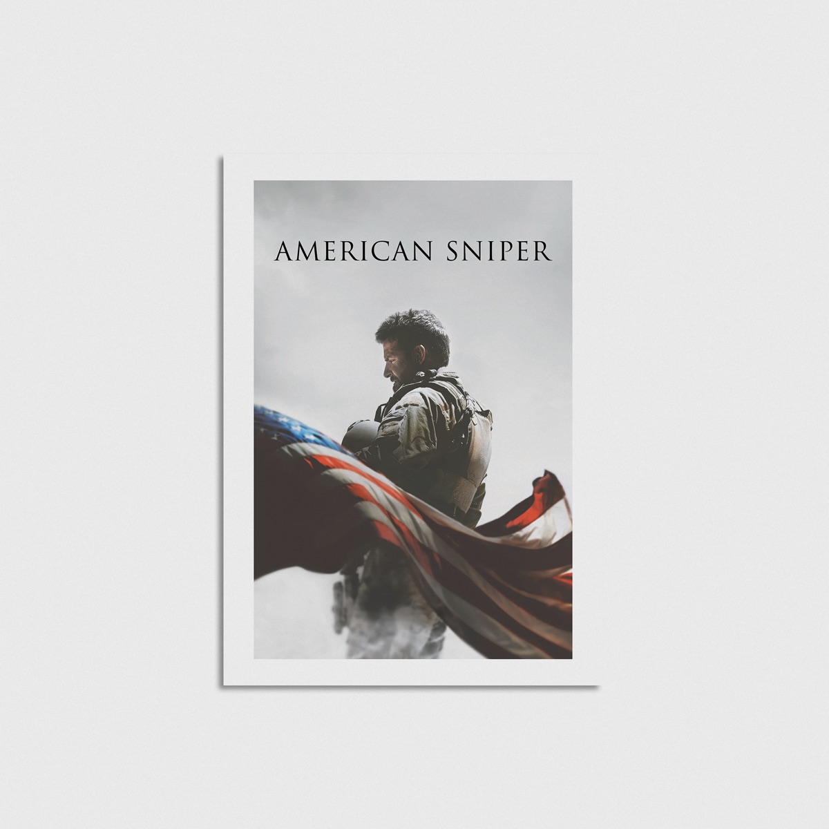 American Sniper film posteri, çerçevesiz poster
