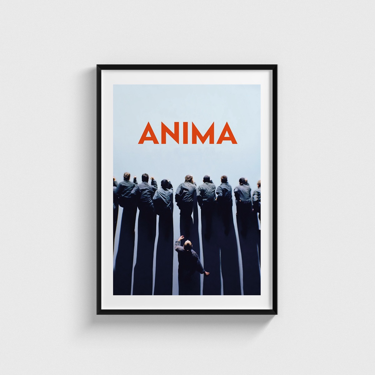 Anima film posteri, siyah çerçeveli tablo