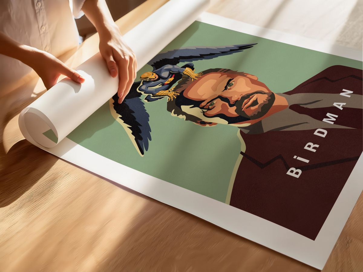 Birdman or (The Unexpected Virtue of Ignorance) (2014) Film Posteri, rulo yapılmış çerçevesiz poster