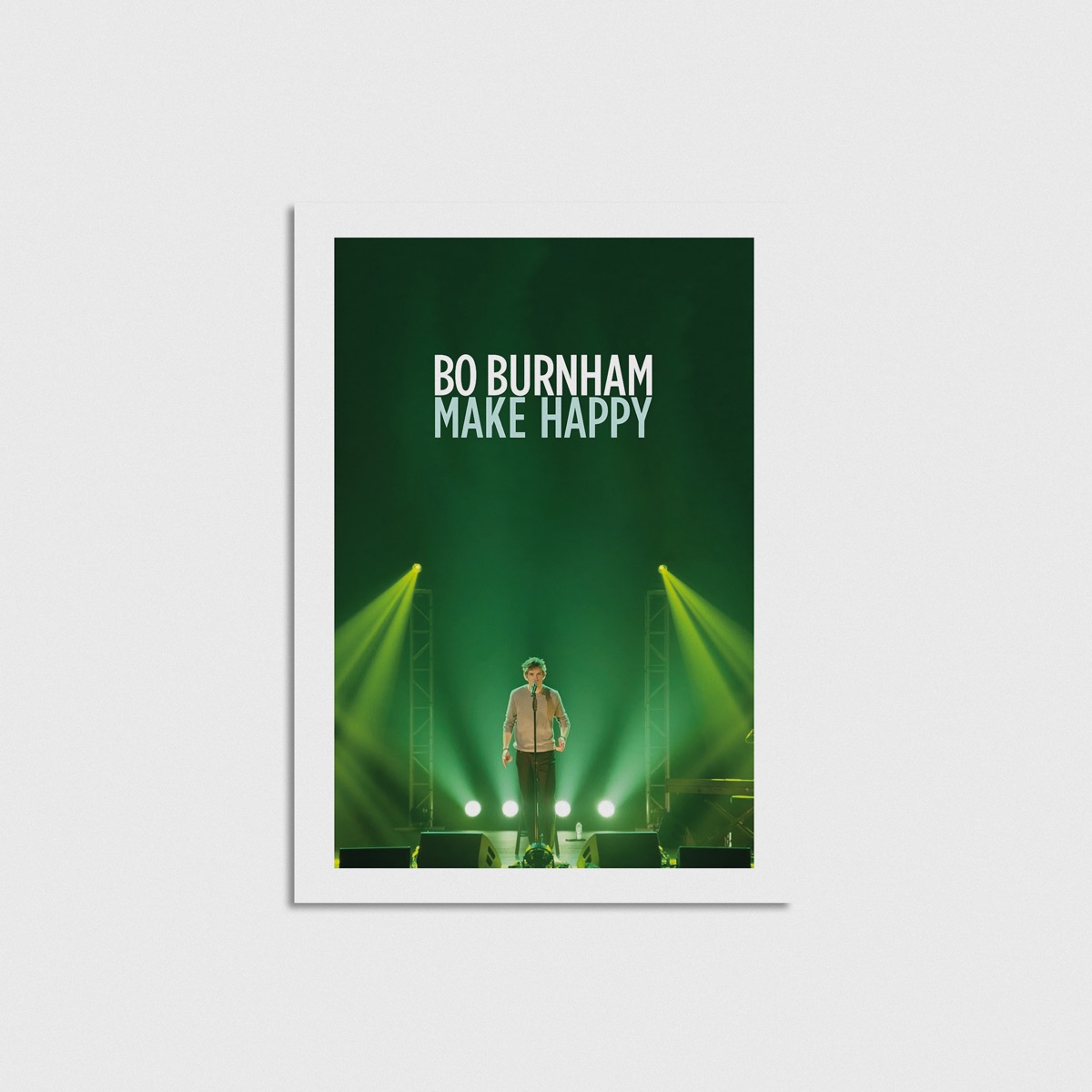 Bo Burnham Make Happy film posteri, çerçevesiz poster