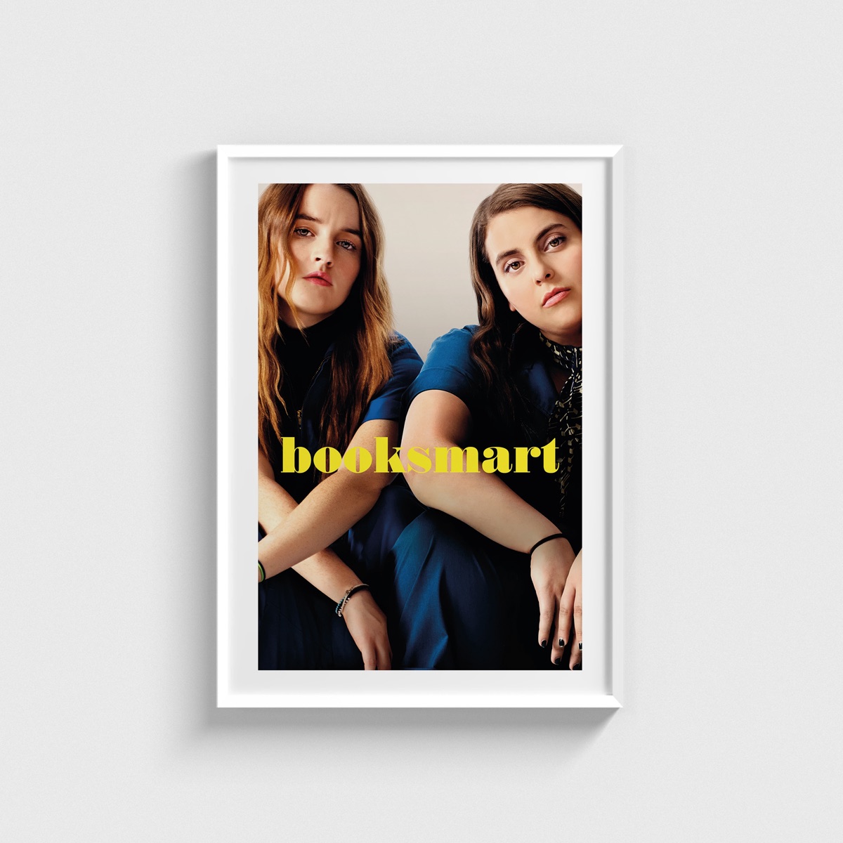 Booksmart film posteri, beyaz çerçeveli tablo