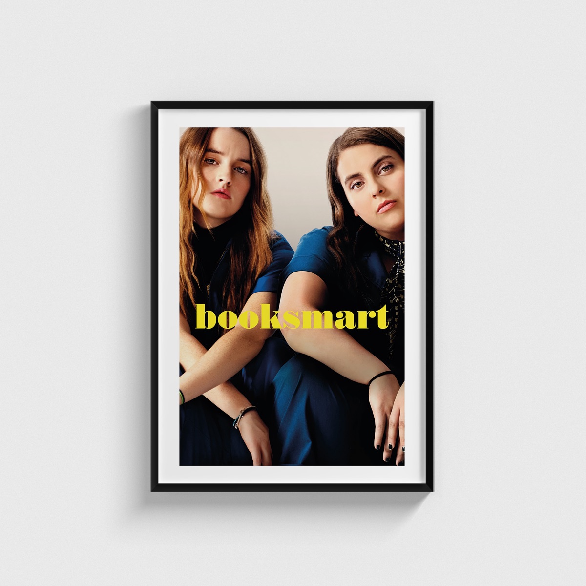 Booksmart film posteri, siyah çerçeveli tablo