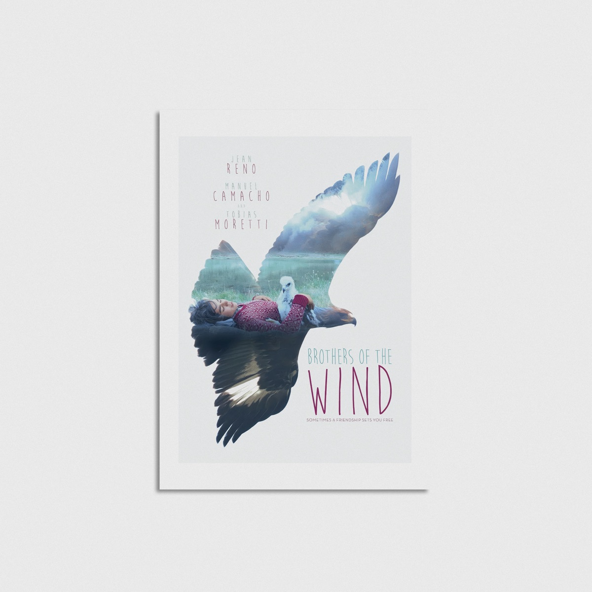Brothers of the Wind film posteri, çerçevesiz poster