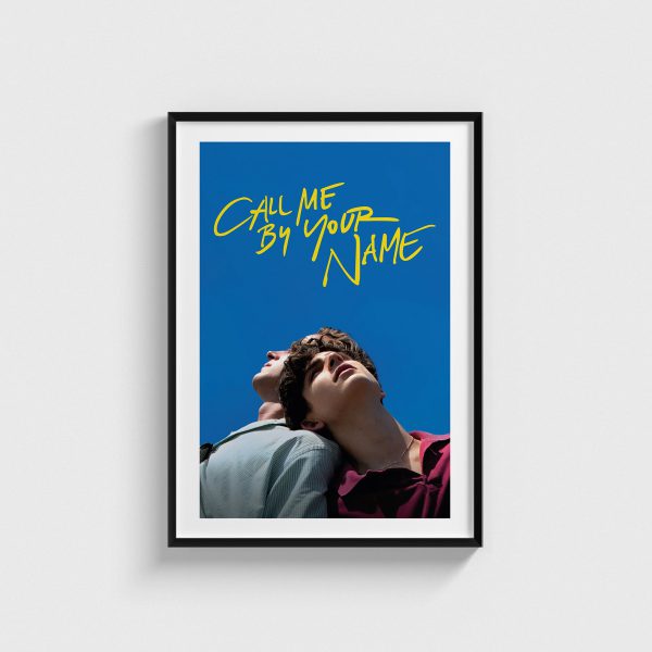 Call Me by Your Name film posteri, siyah çerçeveli tablo