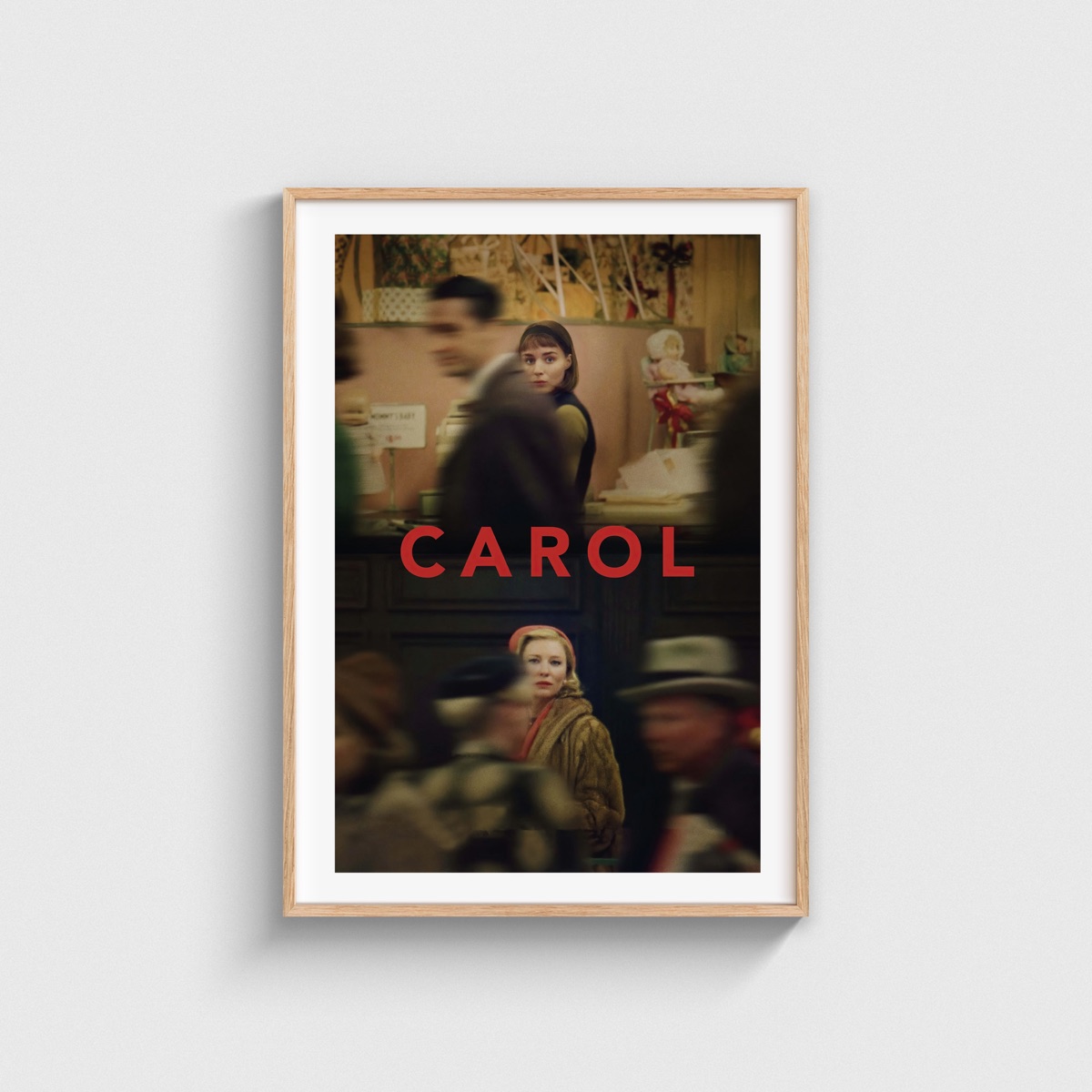 Carol film posteri, ahşap çerçeveli tablo