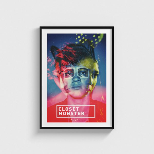 Closet Monster film posteri, siyah çerçeveli tablo