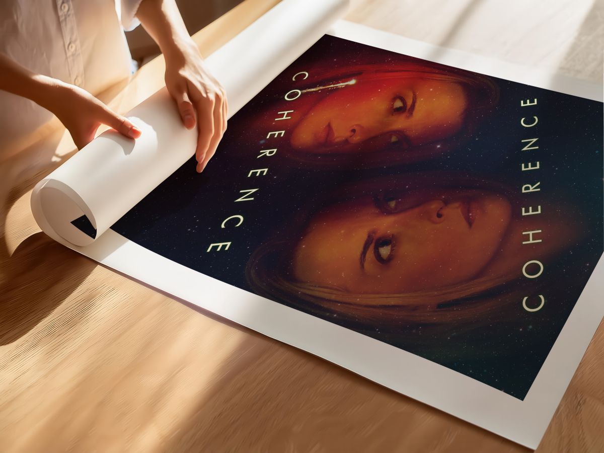 Coherence (2013) Film Posteri, rulo yapılmış çerçevesiz poster