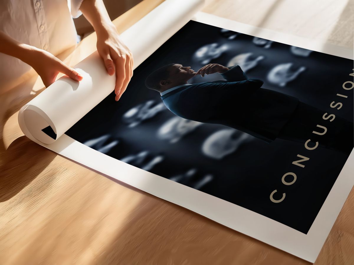 Concussion (2015) Film Posteri, rulo yapılmış çerçevesiz poster