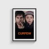 Curfew film posteri, siyah çerçeveli tablo
