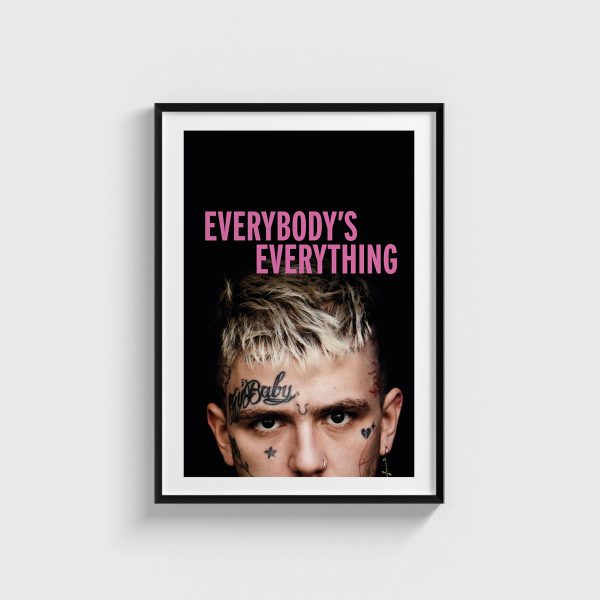 Everybody’s Everything film posteri, siyah çerçeveli tablo