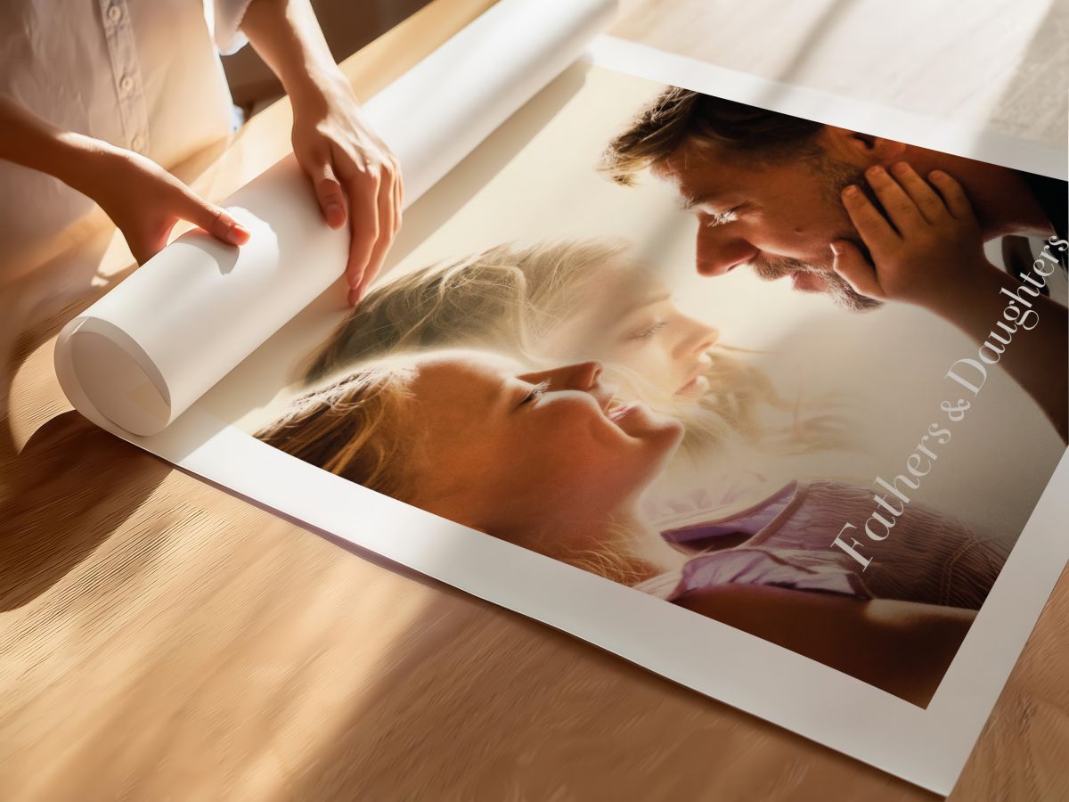 Fathers and Daughters (2015) Film Posteri, rulo yapılmış çerçevesiz poster