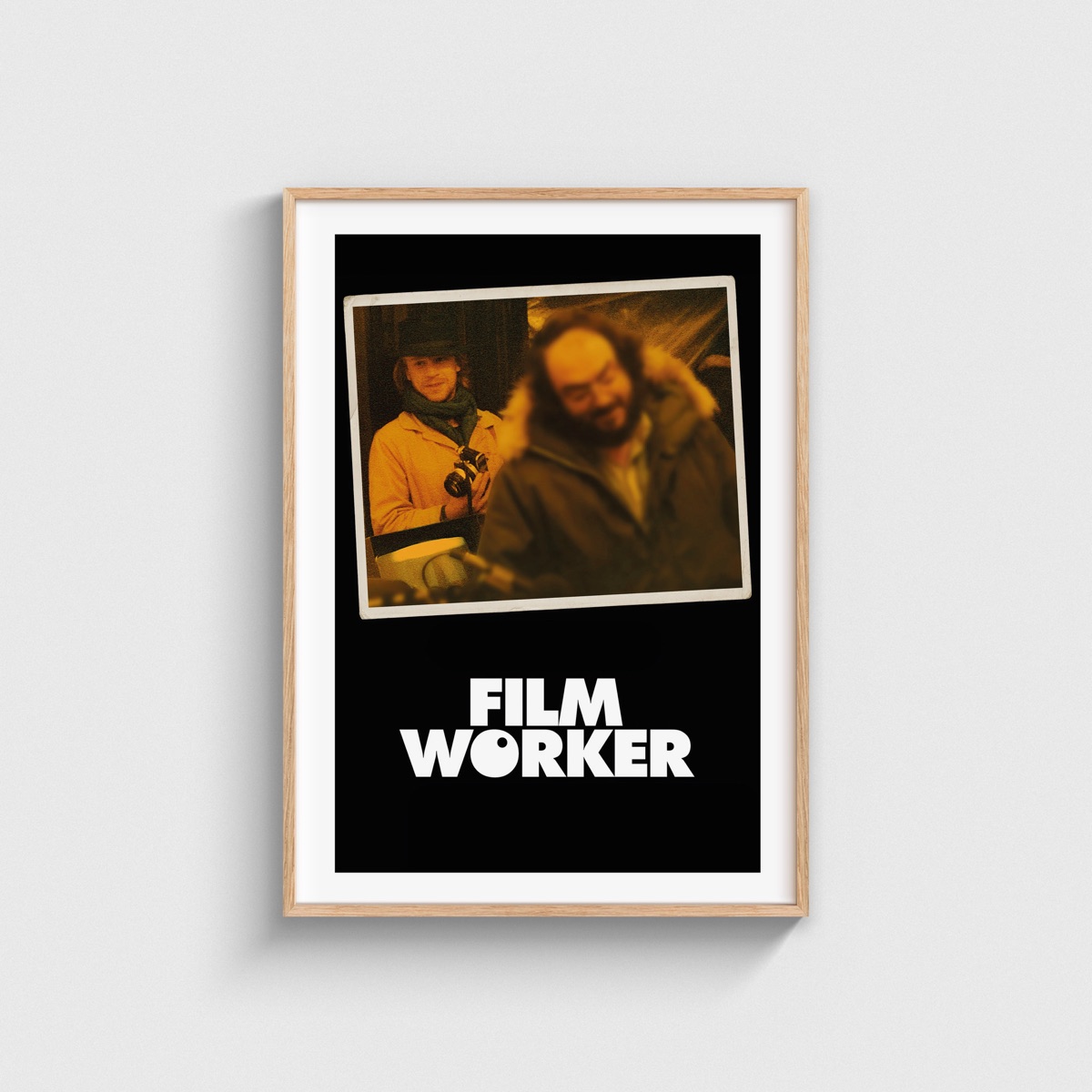 Filmworker film posteri, ahşap çerçeveli tablo
