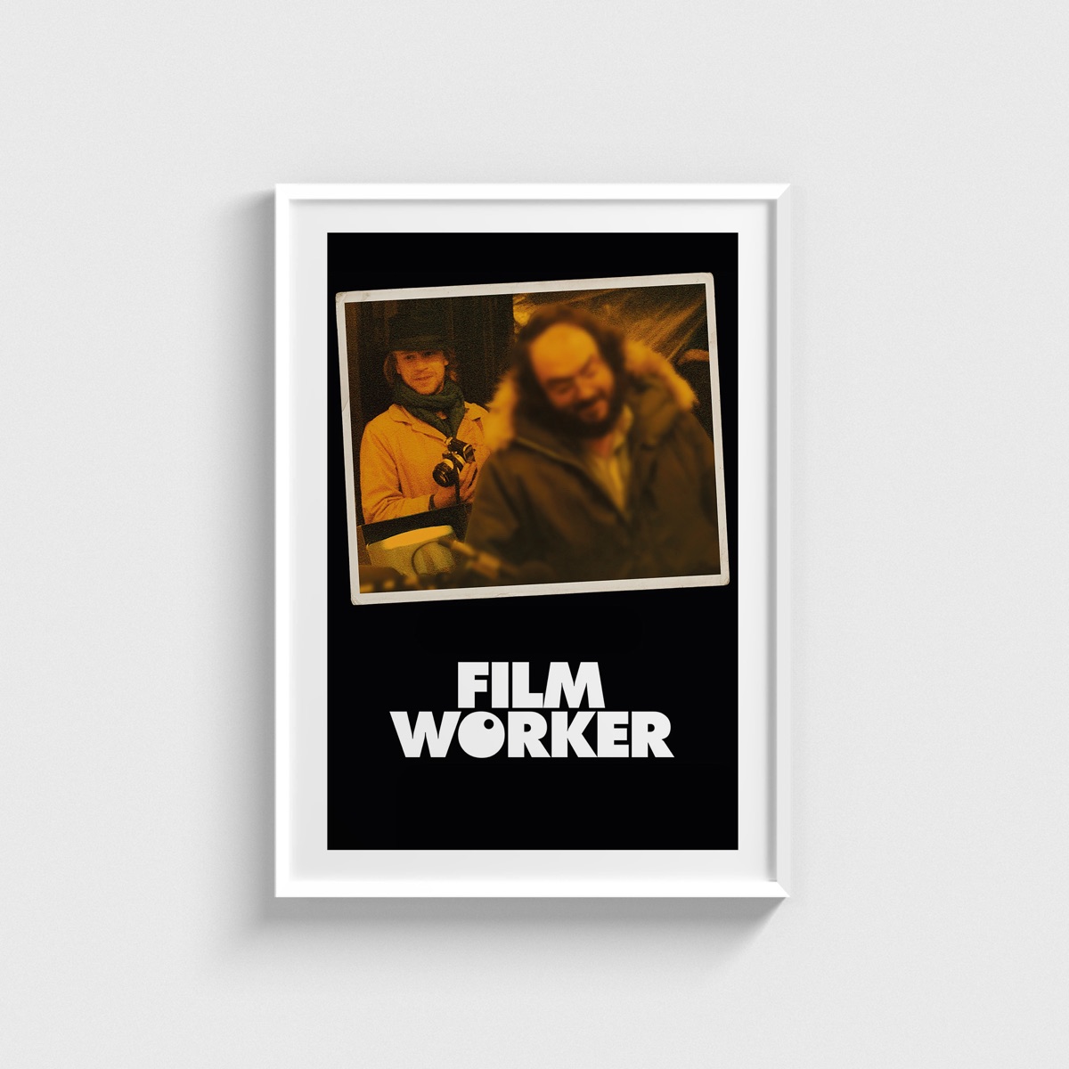 Filmworker film posteri, beyaz çerçeveli tablo