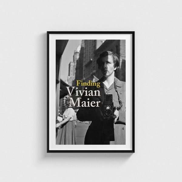 Finding Vivian Maier film posteri, siyah çerçeveli tablo