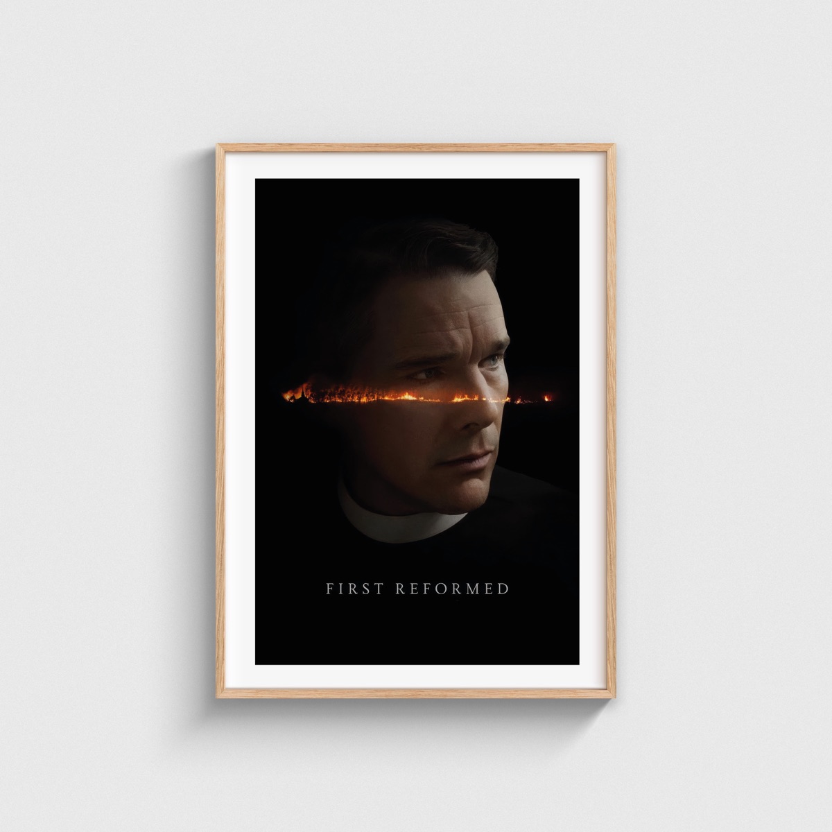 First Reformed film posteri, ahşap çerçeveli tablo
