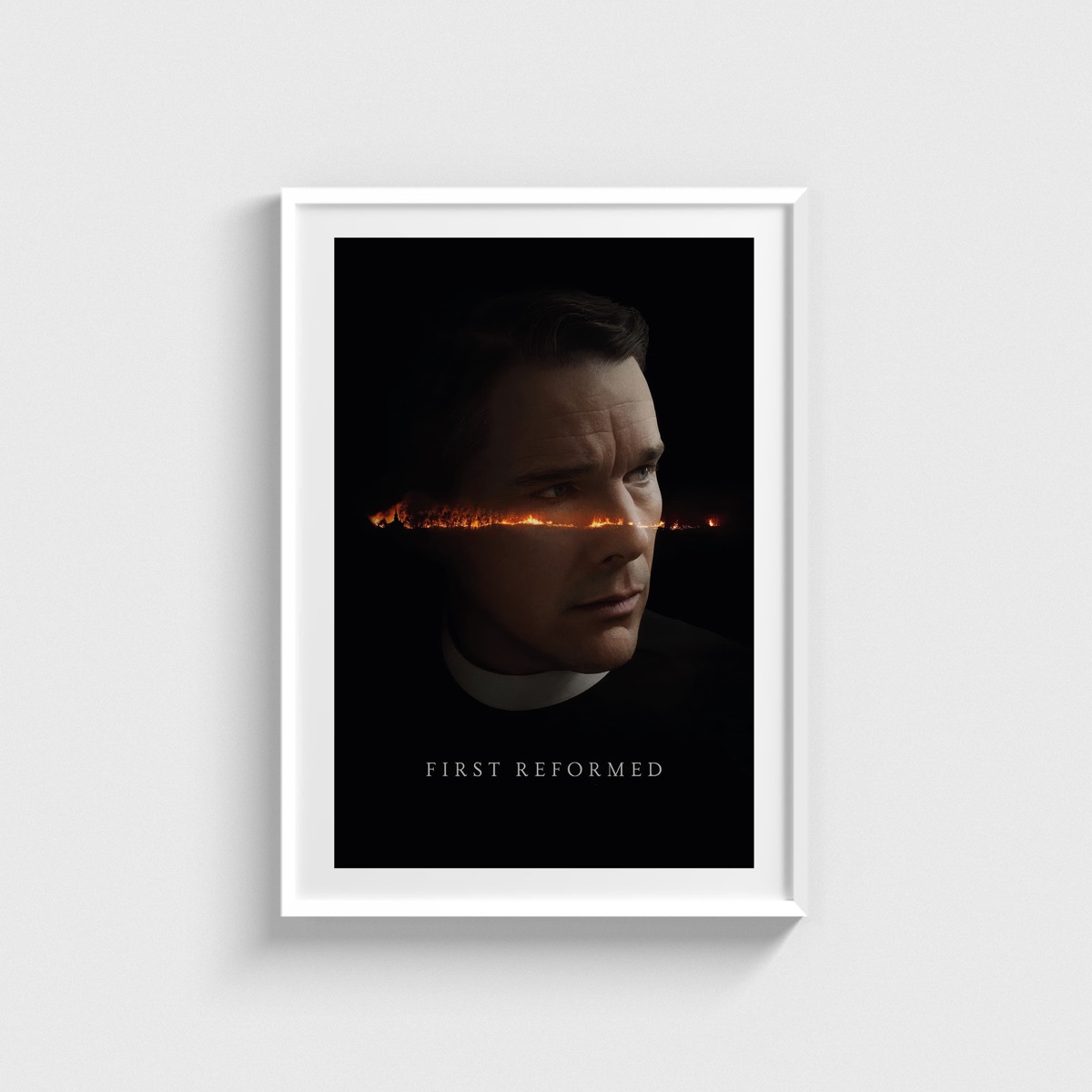 First Reformed film posteri, beyaz çerçeveli tablo