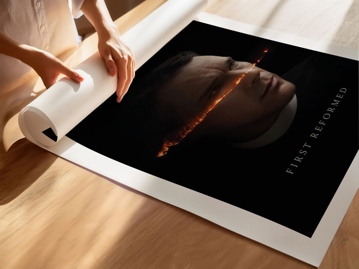 First Reformed (2018) Film Posteri, rulo yapılmış çerçevesiz poster