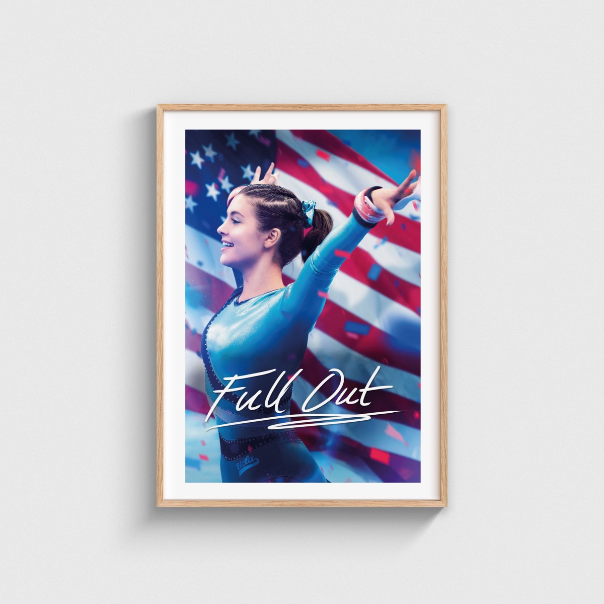 Full Out film posteri, ahşap çerçeveli tablo