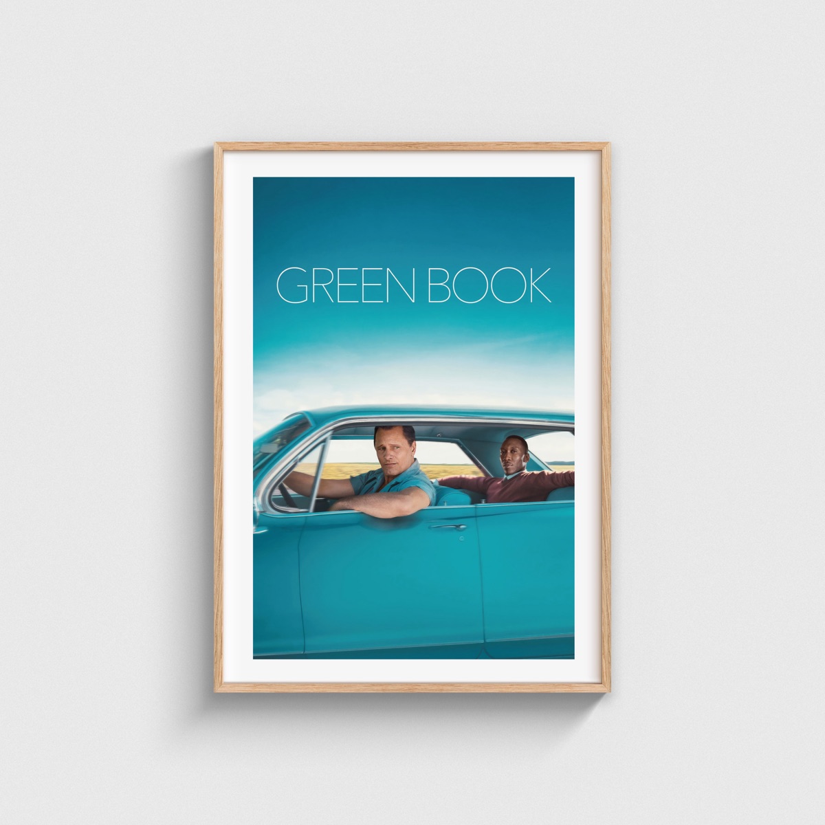 Green Book film posteri, ahşap çerçeveli tablo