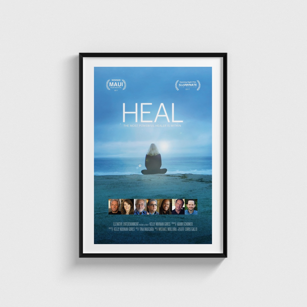 Heal film posteri, siyah çerçeveli tablo