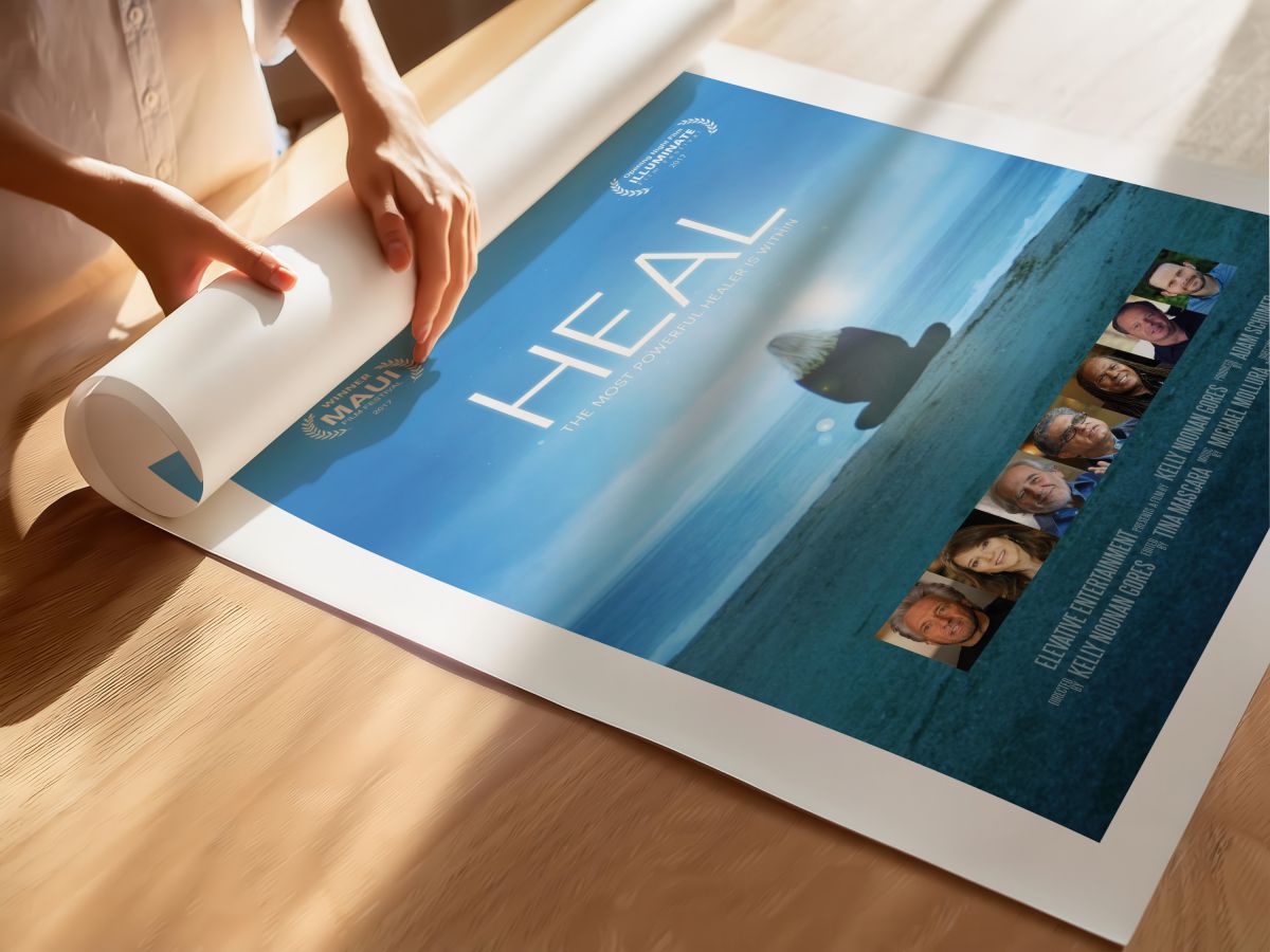 Heal (2017) Film Posteri, rulo yapılmış çerçevesiz poster
