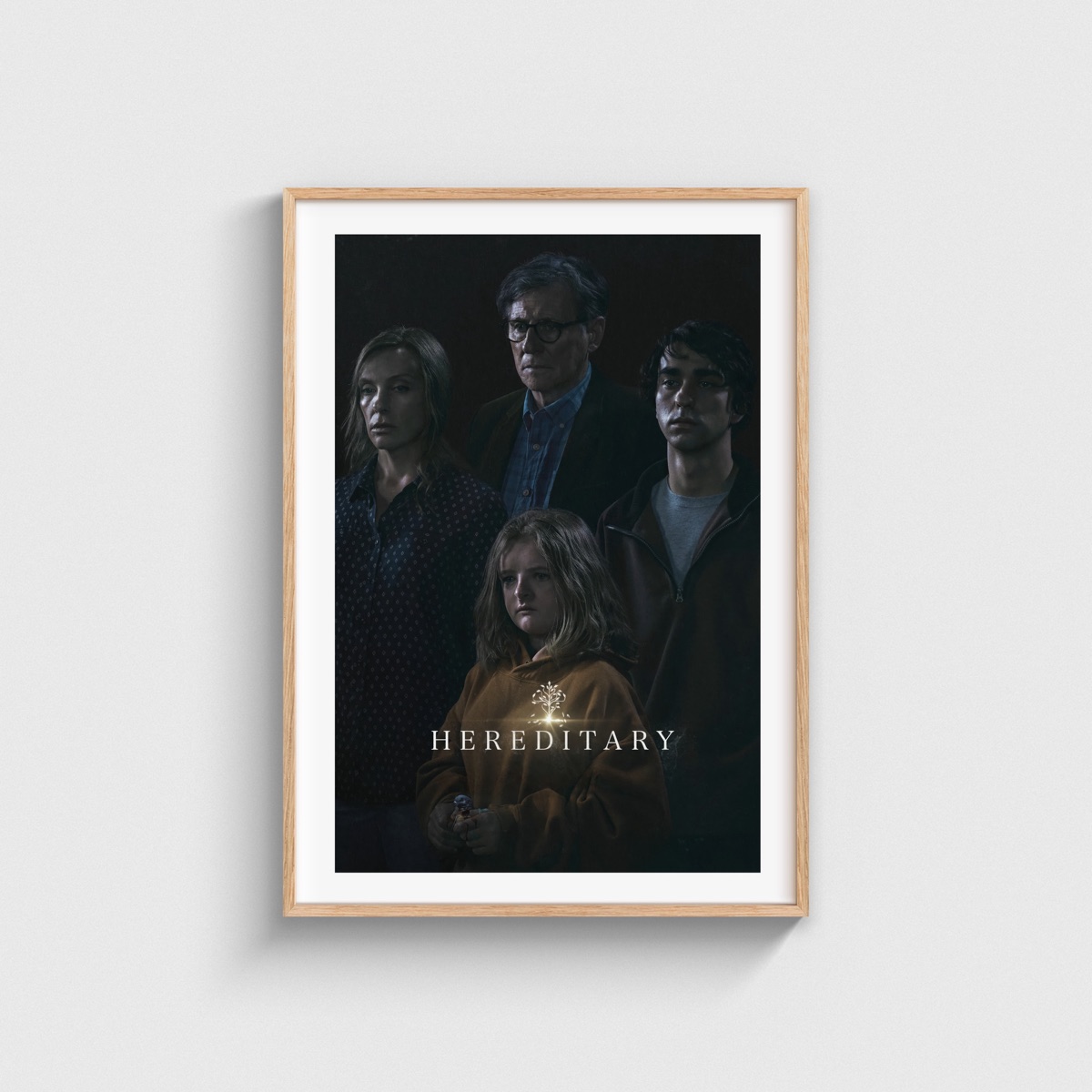Hereditary film posteri, ahşap çerçeveli tablo
