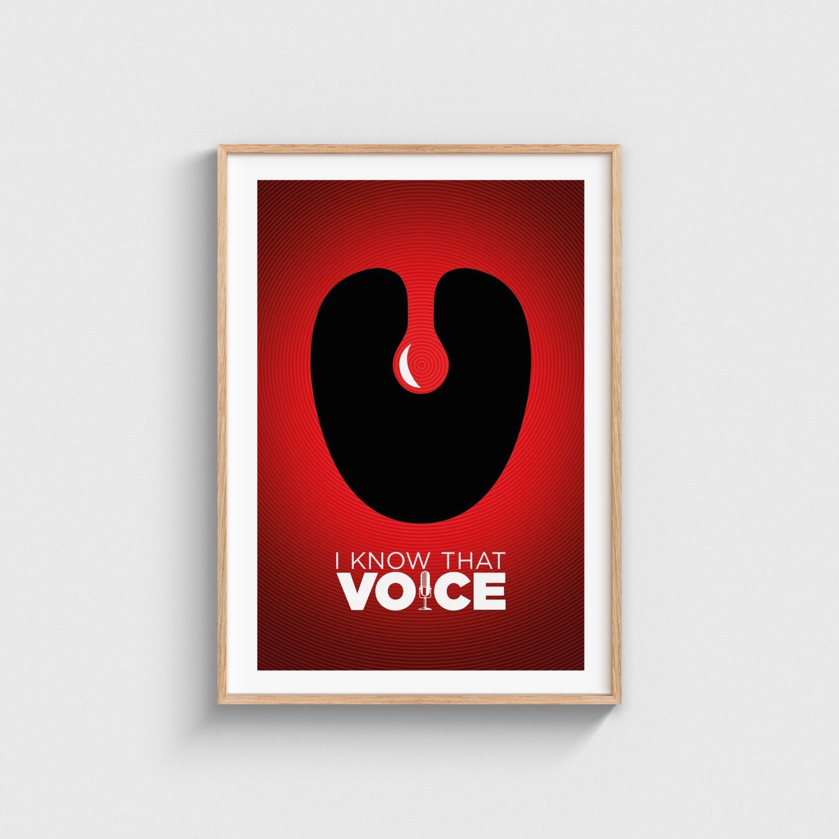 I Know That Voice film posteri, ahşap çerçeveli tablo