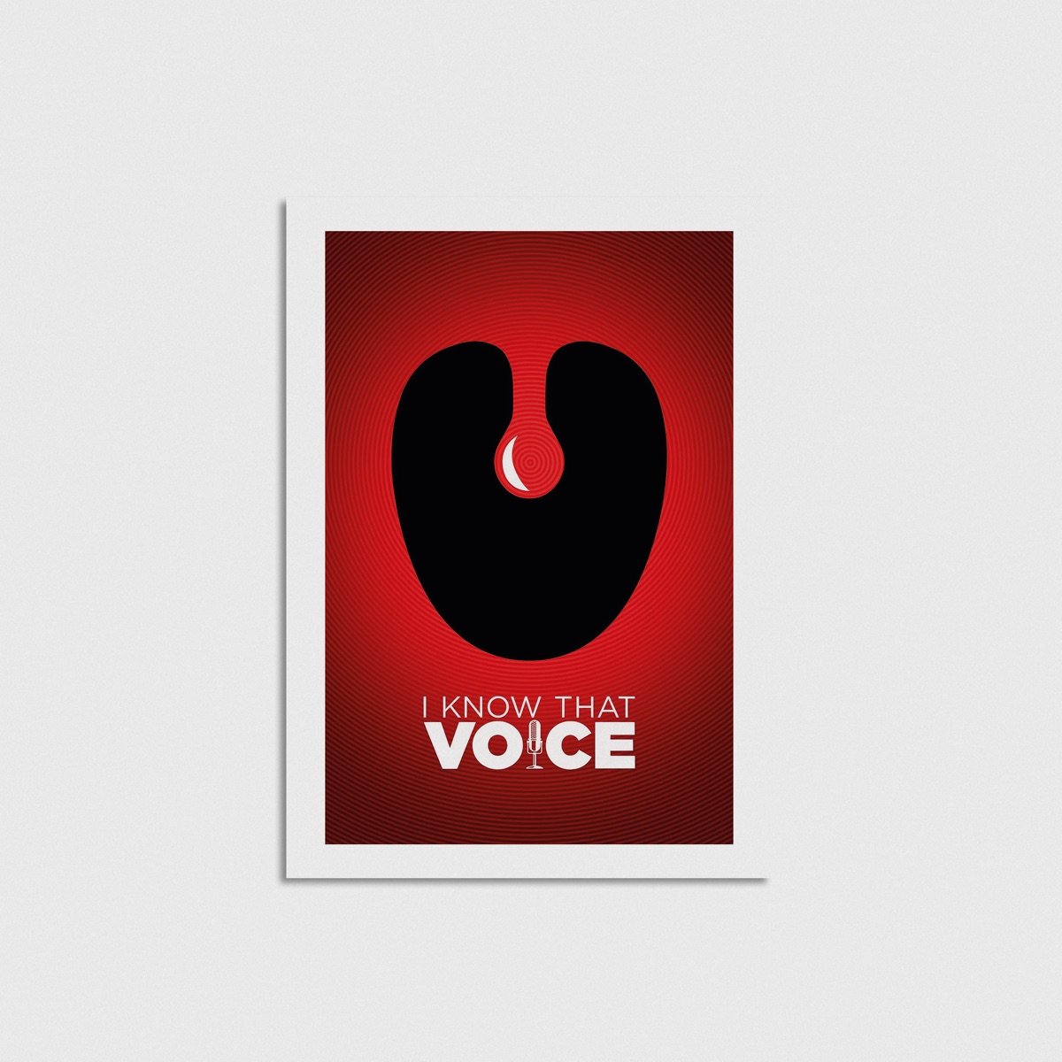 I Know That Voice film posteri, çerçevesiz poster