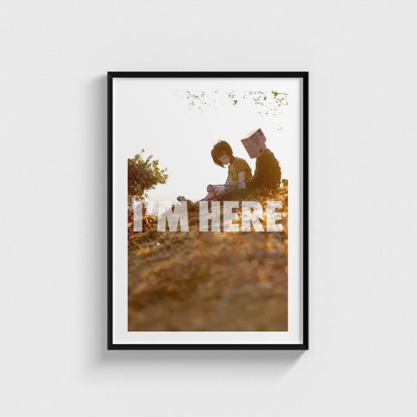 I'm Here film posteri, siyah çerçeveli tablo