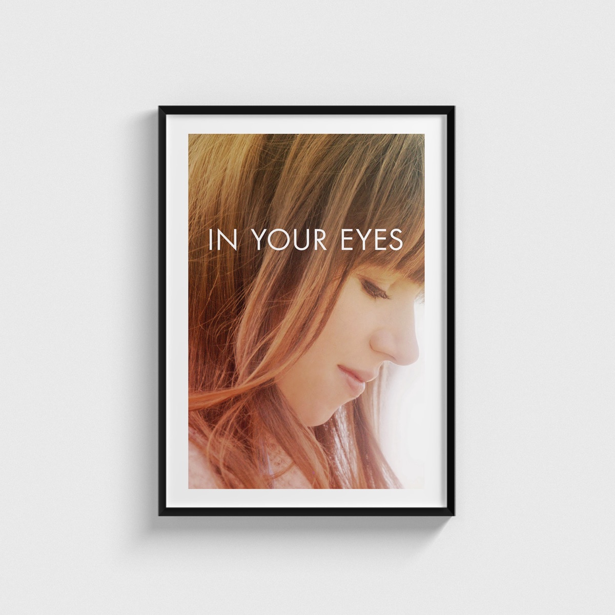 In Your Eyes film posteri, siyah çerçeveli tablo