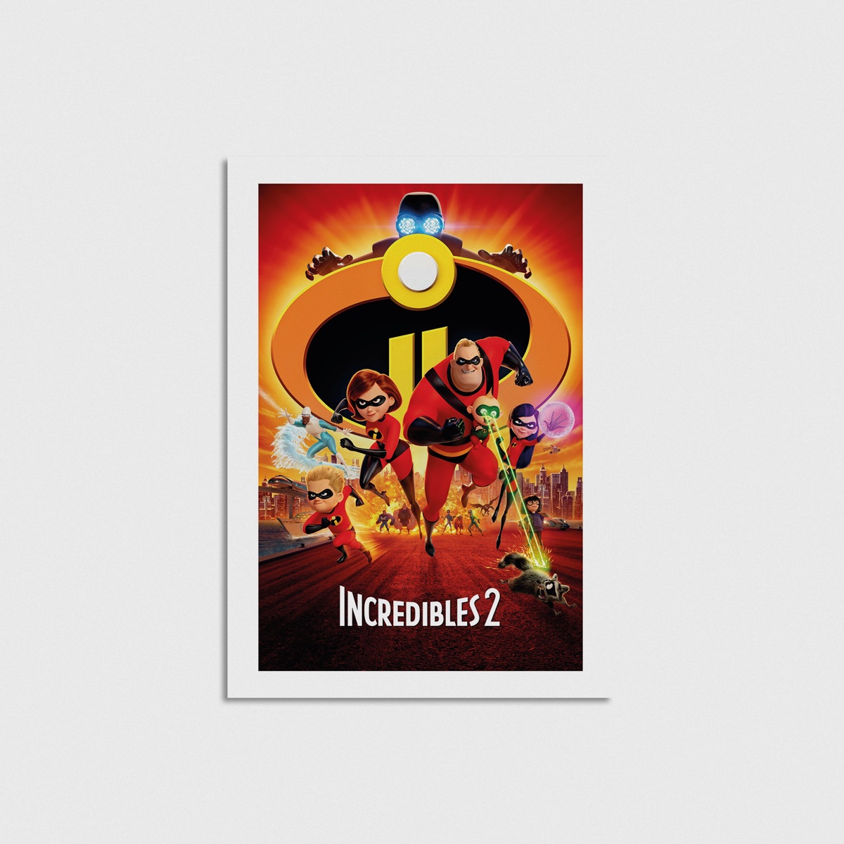 Incredibles 2 film posteri, çerçevesiz poster