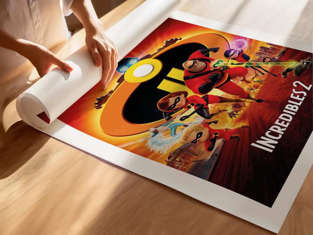 Incredibles 2 (2018) Film Posteri, rulo yapılmış çerçevesiz poster