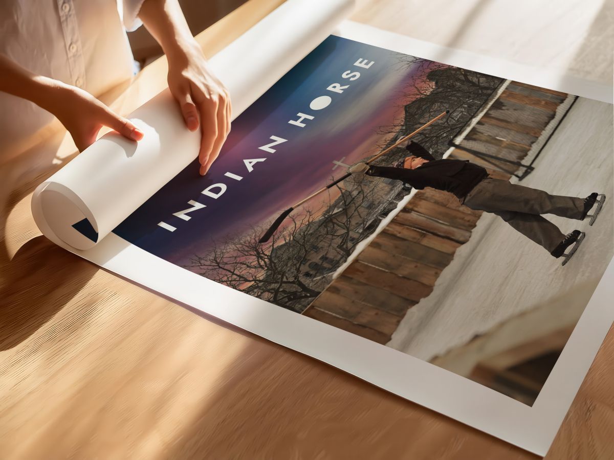 Indian Horse (2018) Film Posteri, rulo yapılmış çerçevesiz poster