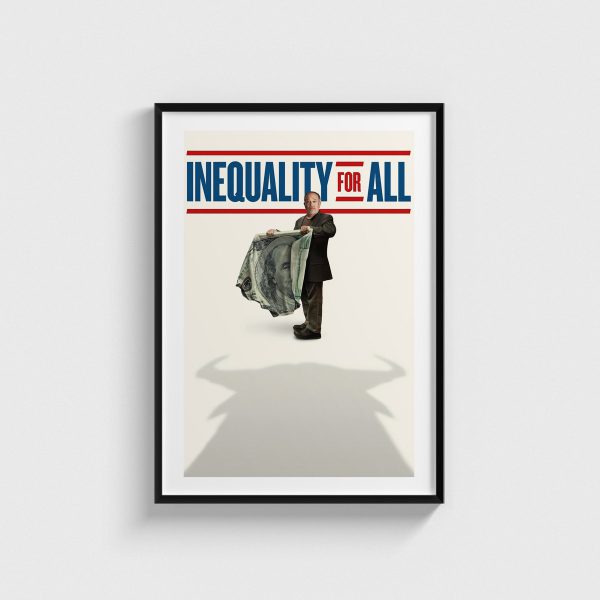 Inequality for All film posteri, siyah çerçeveli tablo