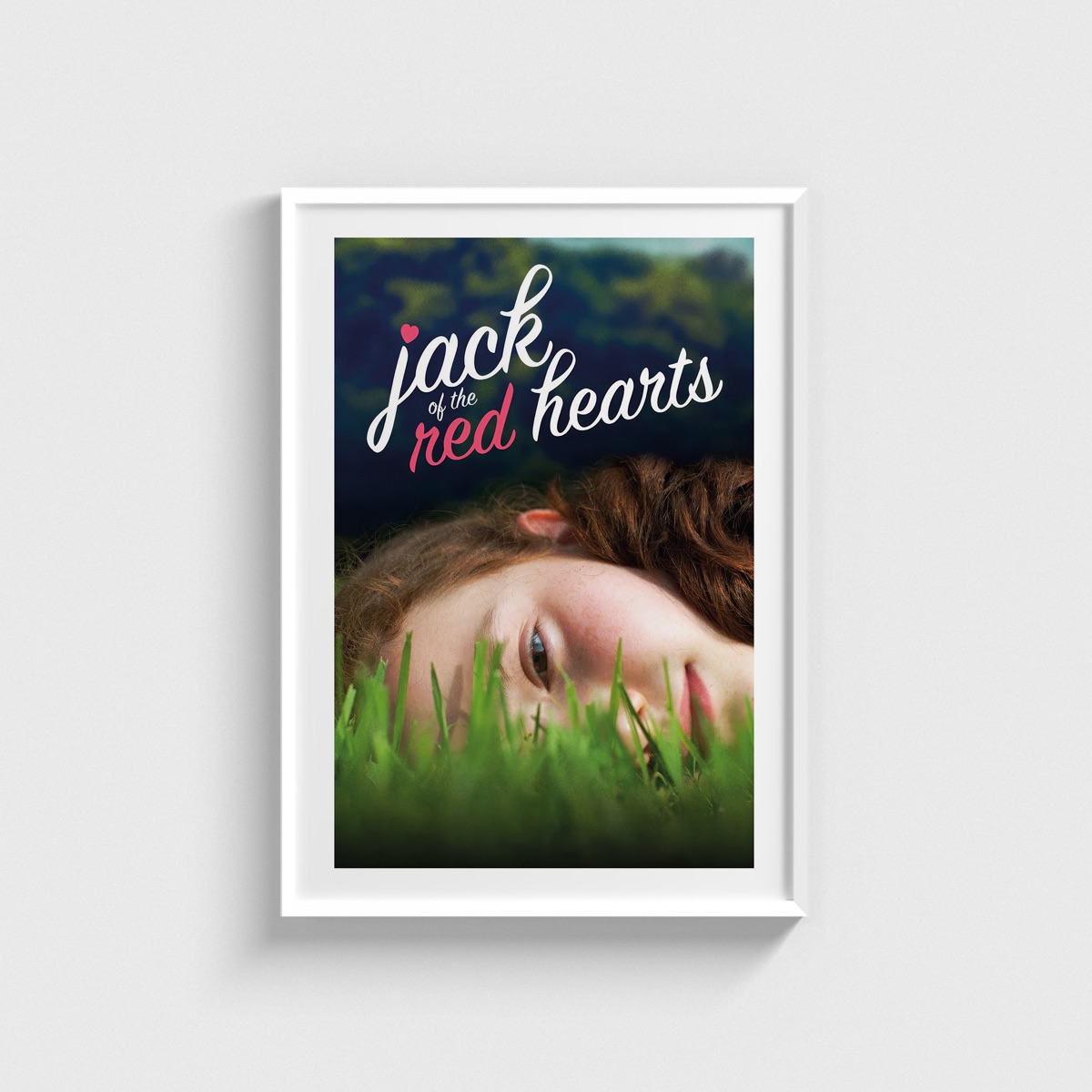 Jack of the Red Hearts film posteri, beyaz çerçeveli tablo
